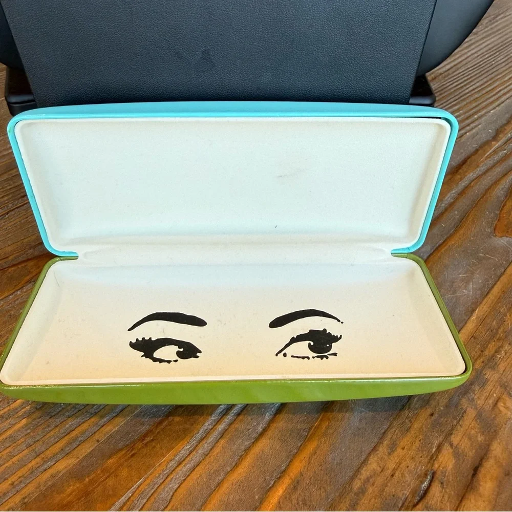 Kate Spade Glasses Case Turquoise & Green